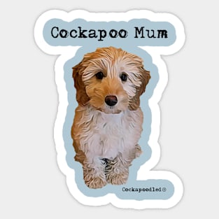 Cockapoo Dog Mum Sticker